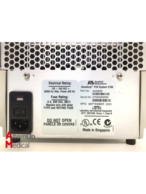 Thermocycleur Applied Biosystems GeneAmp PCR System 2700