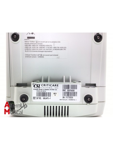 Criticare Comfort Cuff 506N3 Series Patient Monitor