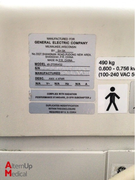 GE AMX4 Plus Portable X-Ray System