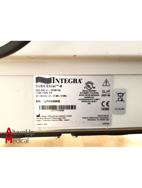 Integra Cusa EXcel Ultrasonic Electrosurgical Unit