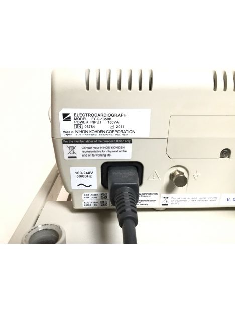Nihon Kohden Cardiofax M-1350K Electrocardiograph