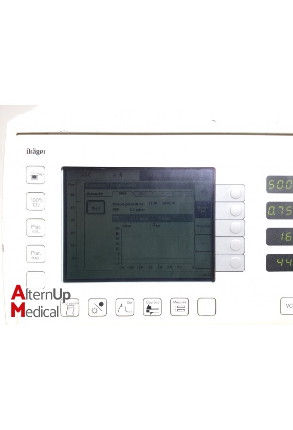 Drager Evita 2 Dura Reanimation Ventilator