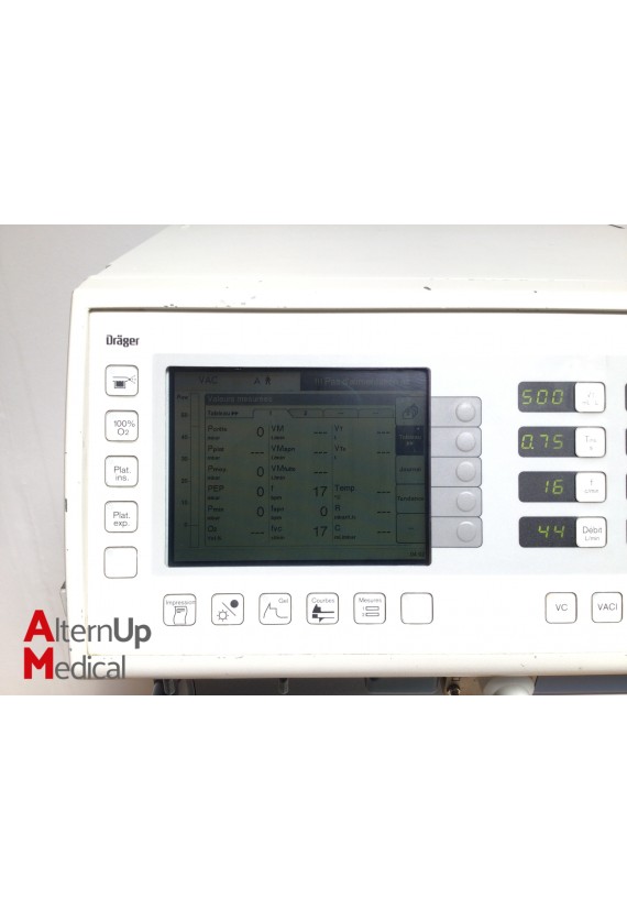 Drager Evita 2 Dura Reanimation Ventilator