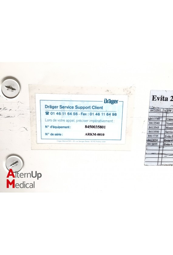 Ventilateur de Réanimation Drager Evita 2 Dura