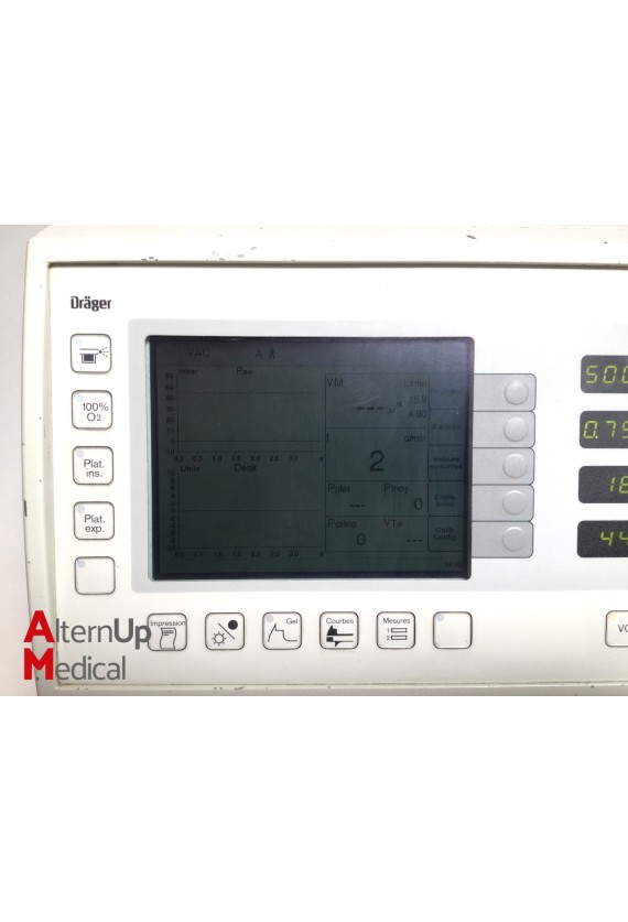 Drager Evita 2 Dura Reanimation Ventilator