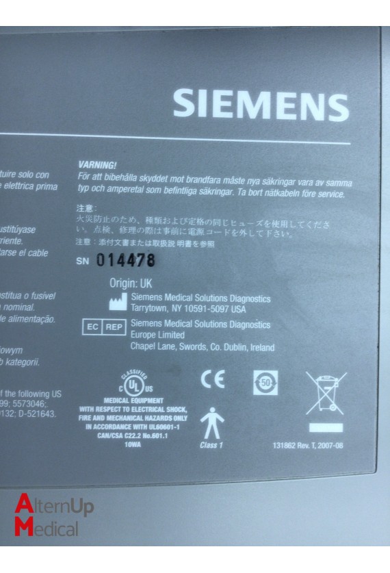 Siemens RapidLab 1265 Electrolyte and Blood Gas Analyzer