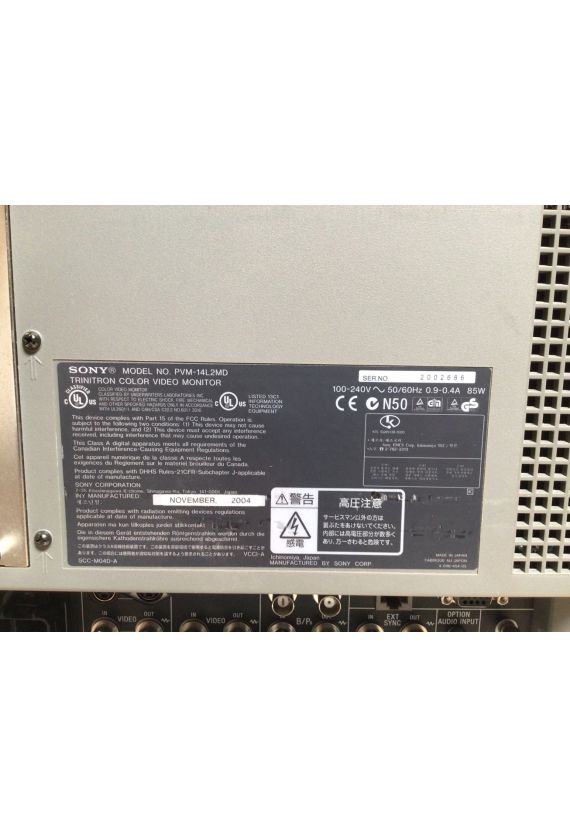 Sony Trinitron PVM-14L2MD video color Monitor