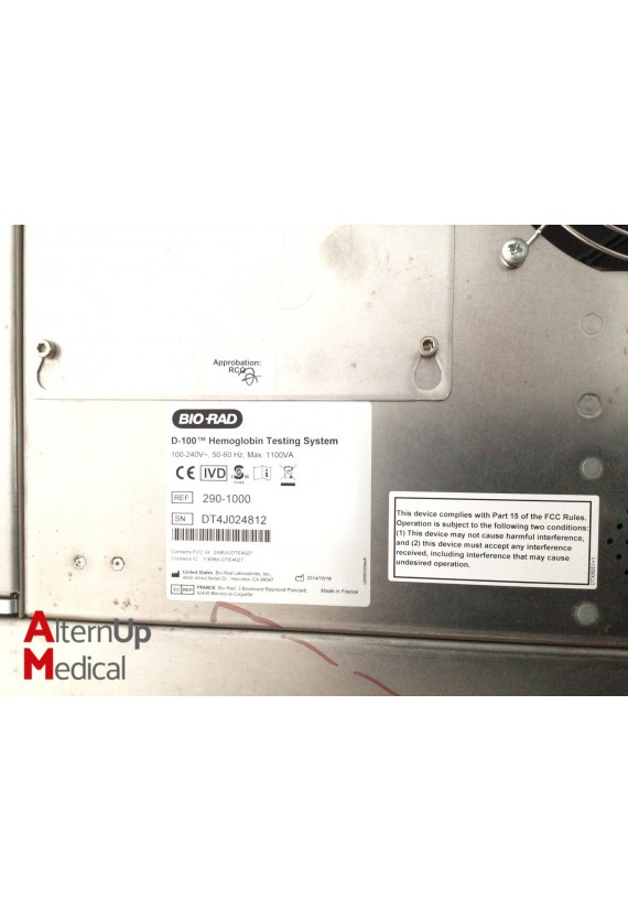 Bio-Rad D-100 Hemoglobin Testing System