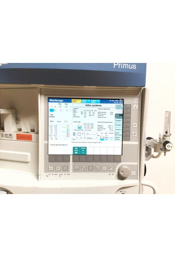 Drager Primus Anesthesia Ventilator