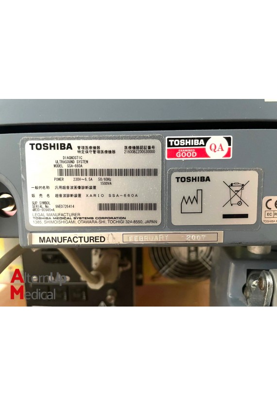 Toshiba Xario SSA-660A Ultrasound
