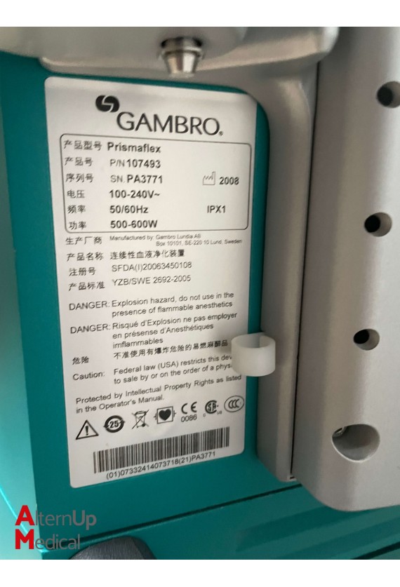 Gambro Prismaflex Dialysis Generator