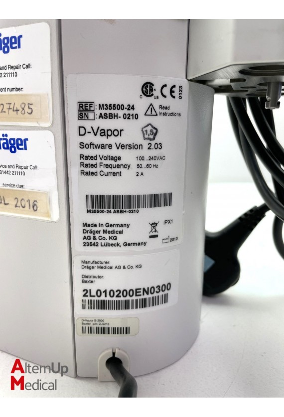Cuve de Gaz Drager D-Vapor Desflurane M35500-24