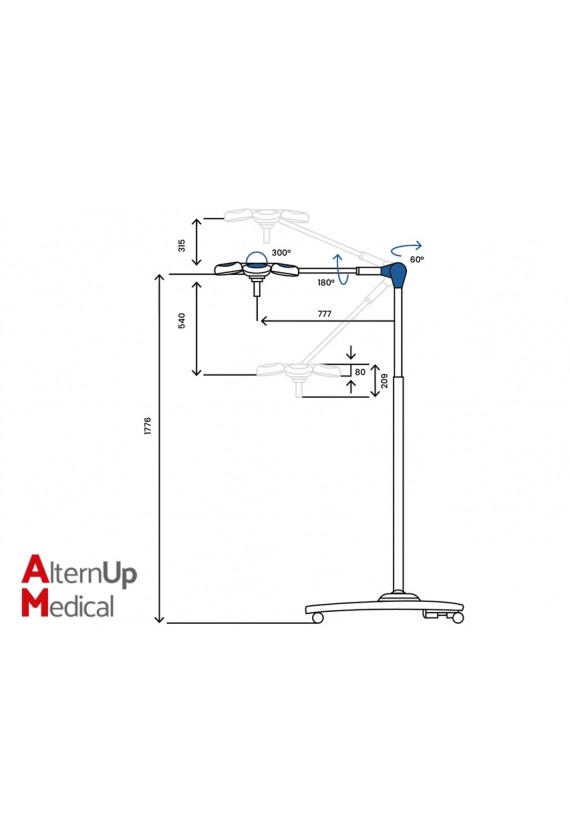 Quattroluci Mobile Surgical LED Light