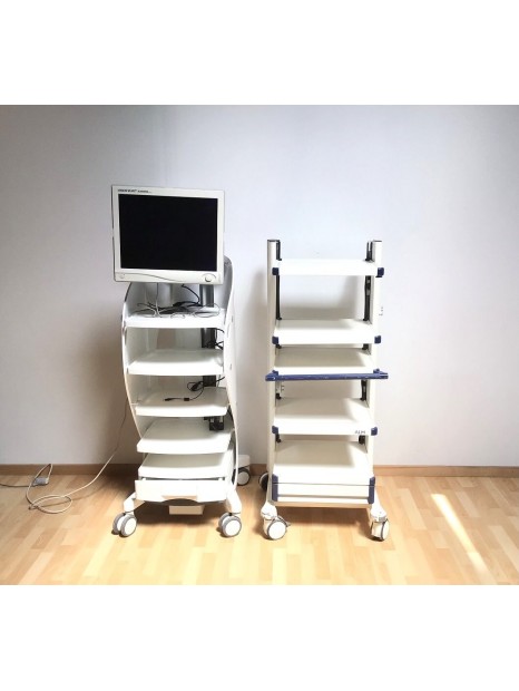 Lot of 2 Endoscopy Trolleys with Stryker Monitor