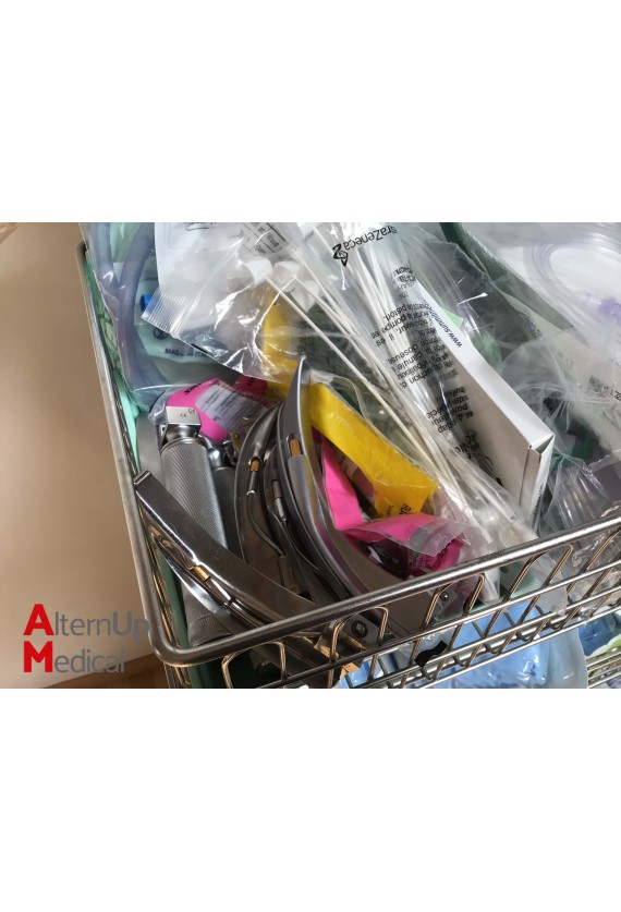 Lot of Disposables and Accessories with Trolley