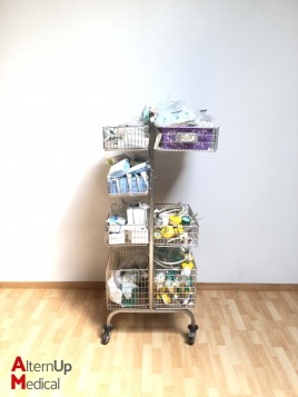 Lot of Disposables and Accessories with Trolley