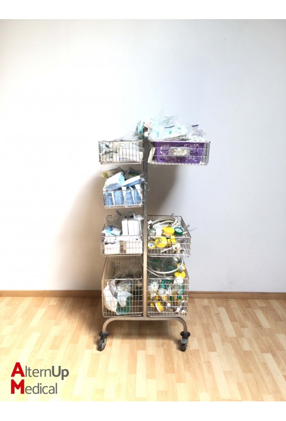 Lot of Disposables and Accessories with Trolley