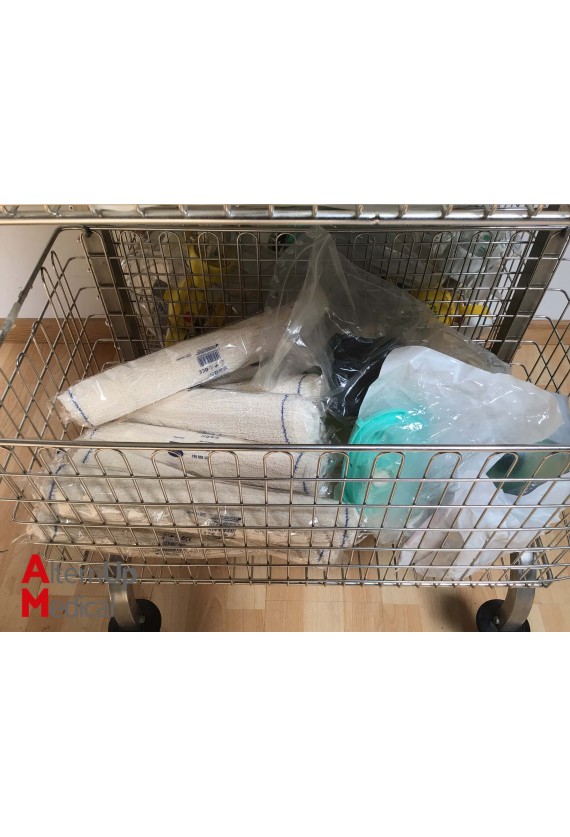 Lot of Disposables and Accessories with Trolley