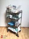 Lot of Disposables and Accessories with Trolley