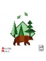 Illustration vectorielle Ours brun