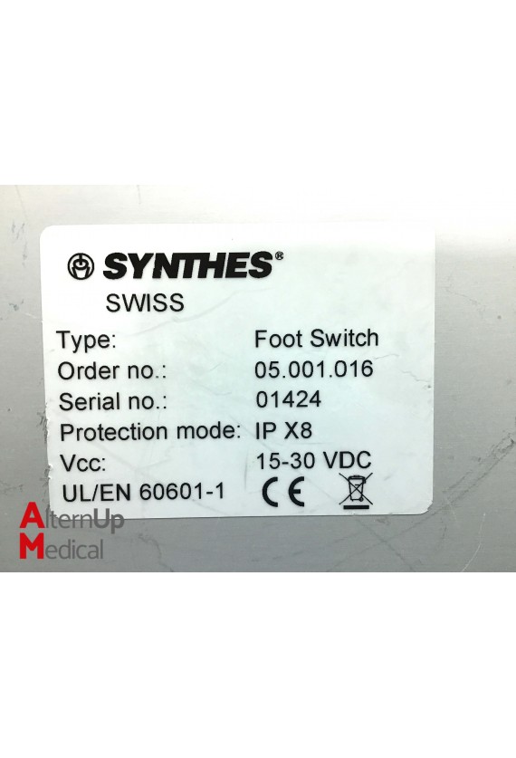 Pédale de Commande Synthes 05.001.016 pour Système Electric Pen Drive
