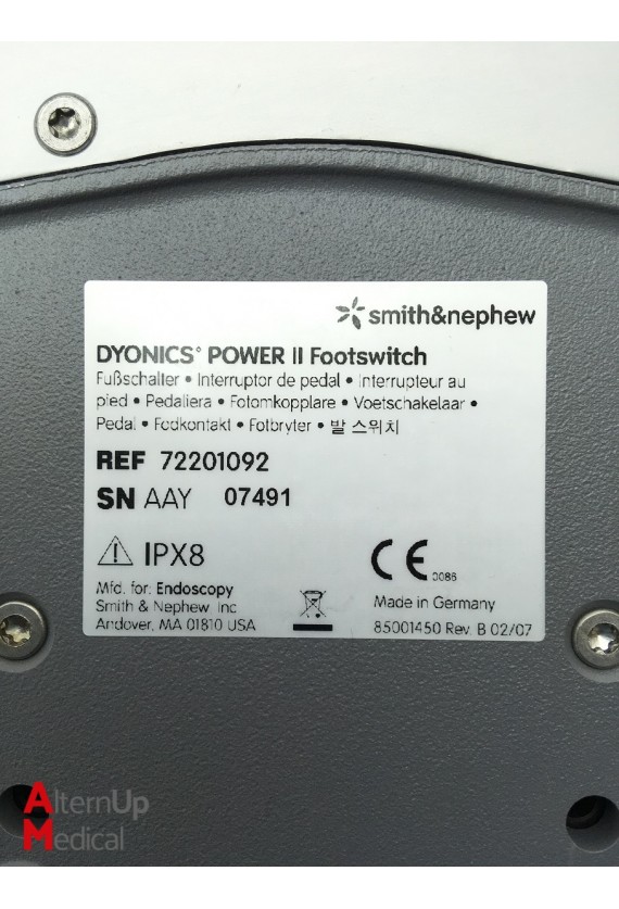 Pédale Smith and Nephew Dyonics Power II 72201092