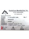 Set of 2 ECG NorthEast Monitoring NEMCA134 Cables