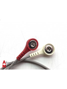 Set of 2 ECG NorthEast Monitoring NEMCA134 Cables