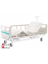 Manual Height-Adjustable Hospital Bed on castors
