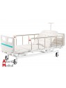 Manual Height-Adjustable Hospital Bed on castors