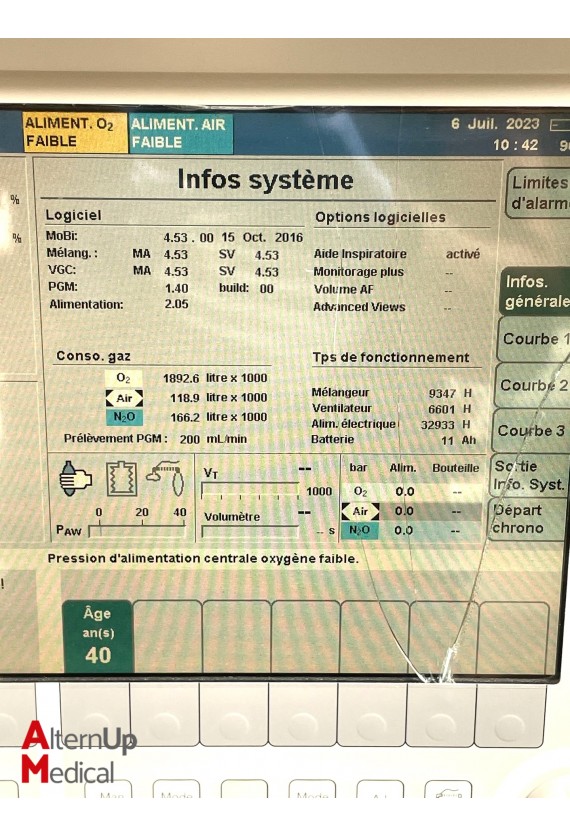 Ventilateur d'Anesthésie Drager Primus