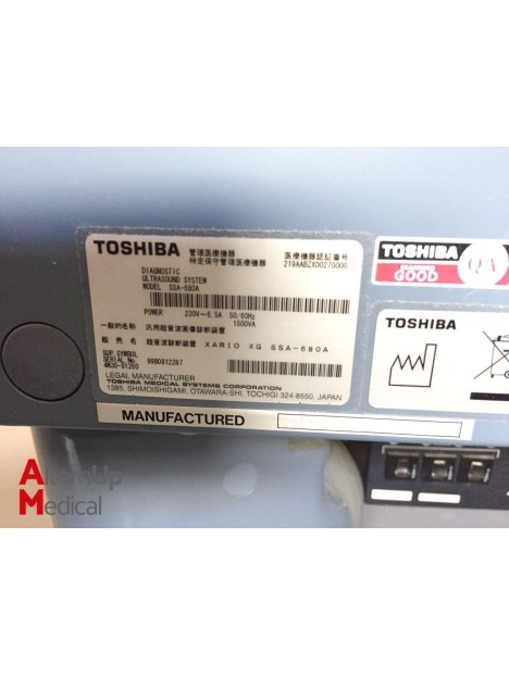 Echographe Toshiba XARIO XG SSA-680A