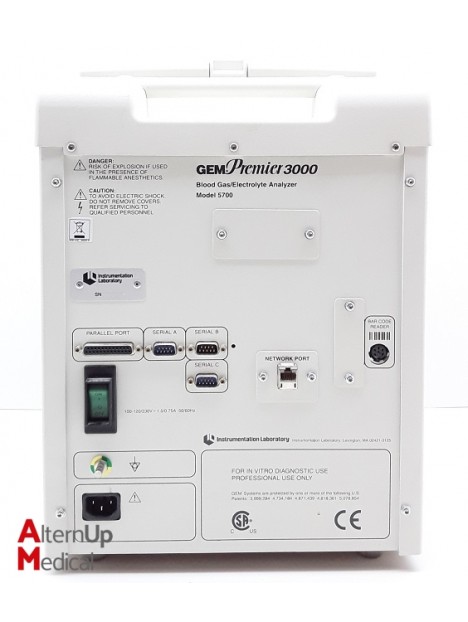 Instrumentation Laboratory GEM Premier 3000 Blood Gas Analyzer