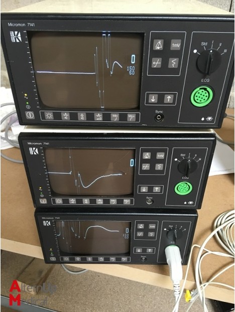 Lot de 3 Electrocardiographe Kontron Micromon 7141