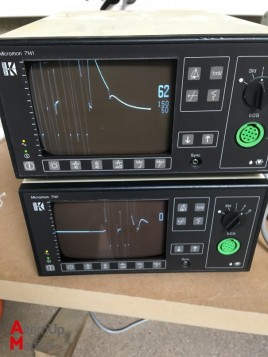 Lot of 2 Kontron Micromon 7141 Vital Signs Monitor