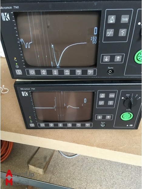 Lot of 2 Kontron Micromon 7141 Vital Signs Monitor