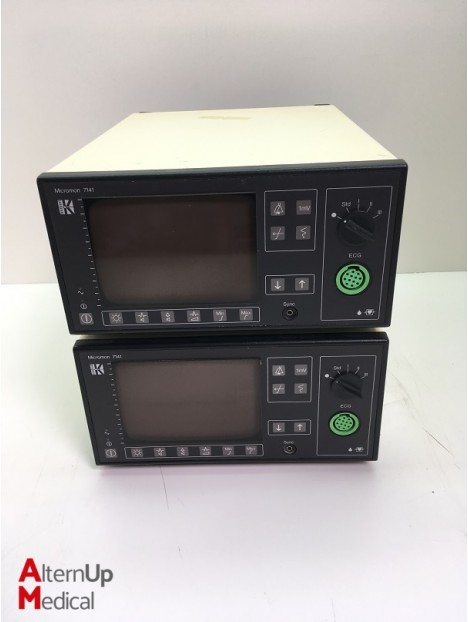 Lot of 2 Kontron Micromon 7141 Vital Signs Monitor