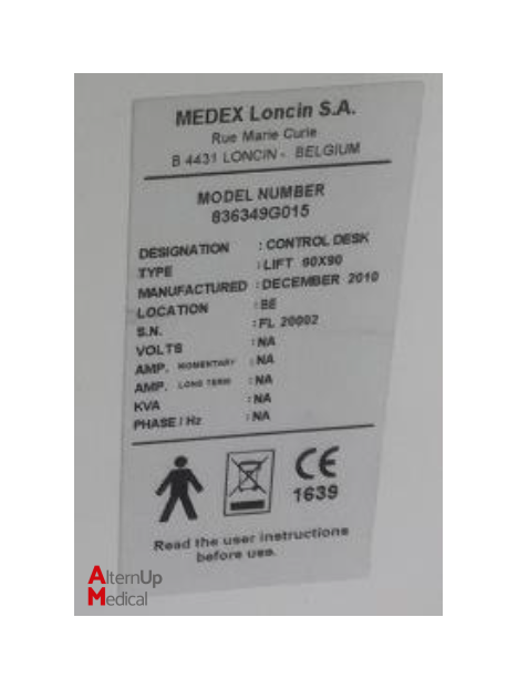 Table de radiologie GE Flexmed