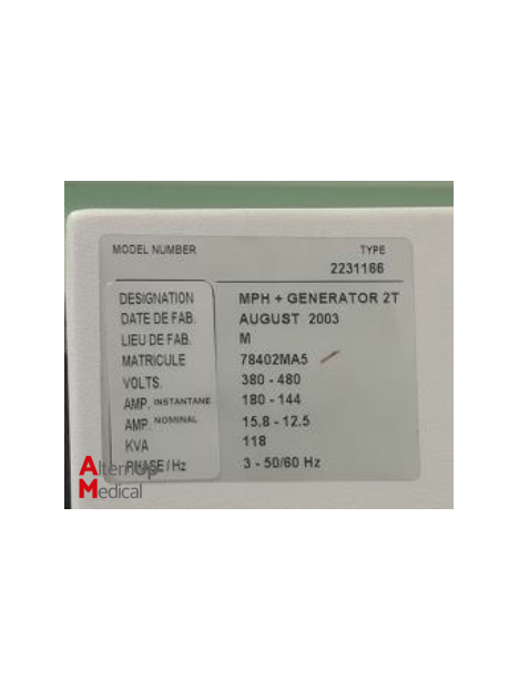 Table de radiologie GE Flexmed