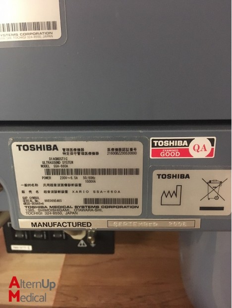 Echographe Toshiba Xario SSA-660A