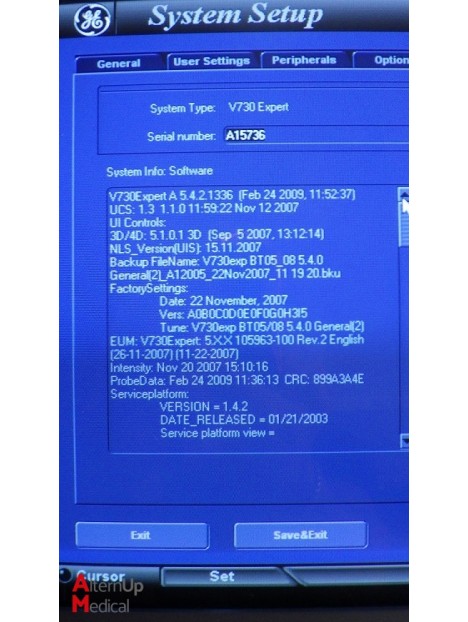 Echographe GE Voluson 730 Expert  BT05