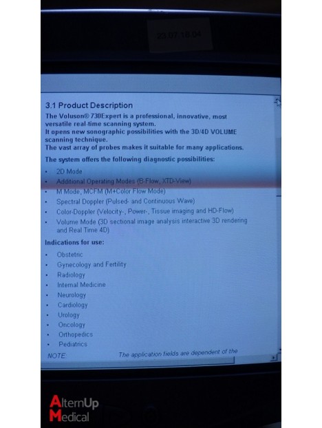 Echographe GE Voluson 730 Expert  BT05