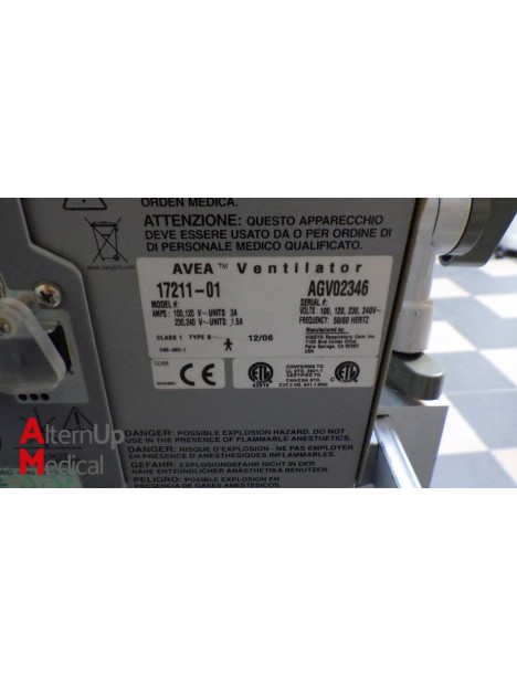 Respirateur de Reanimation Viasys Avea