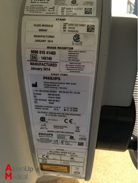Salle de Radiologie Philips Allura XPER FD20