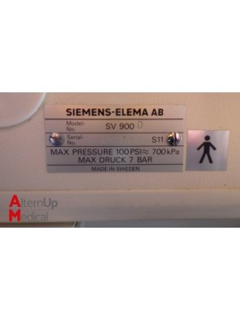 Siemens Servo 900D Anesthesia Ventilator