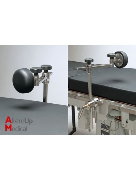Pubis support for operating table