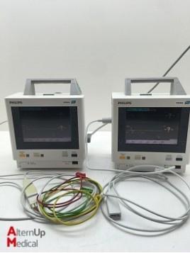 Lot of 2 Philips M3046A M2 Vital Signs Monitor