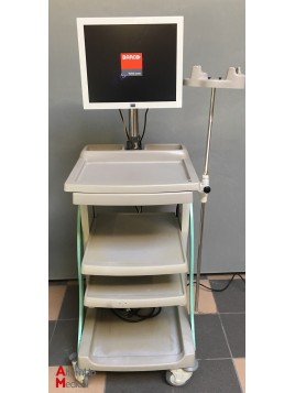 Chariot d'endoscopie Fujinon avec Moniteur Barco 19''