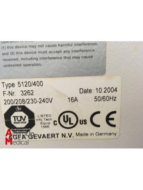 Numeriseur de radiologie AGFA Mamoray compact E.O.S 