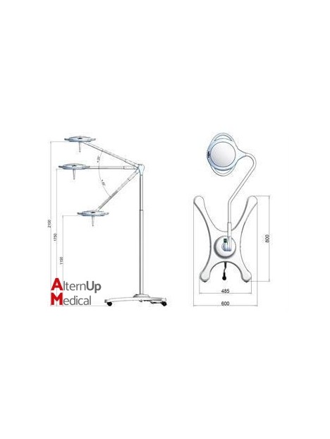 Scialytique sur Pied Rimsa PENTALED 28